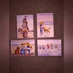 Lot of (4) greeting cards+ envelopes